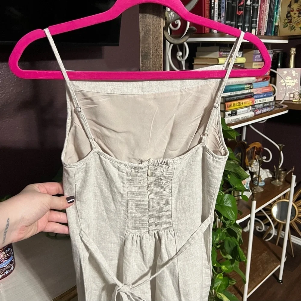 Reformation Overland Linen Jumpsuit Size 2